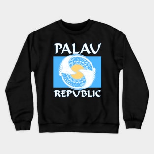 Palauan Flag with Manta Rays Crewneck Sweatshirt